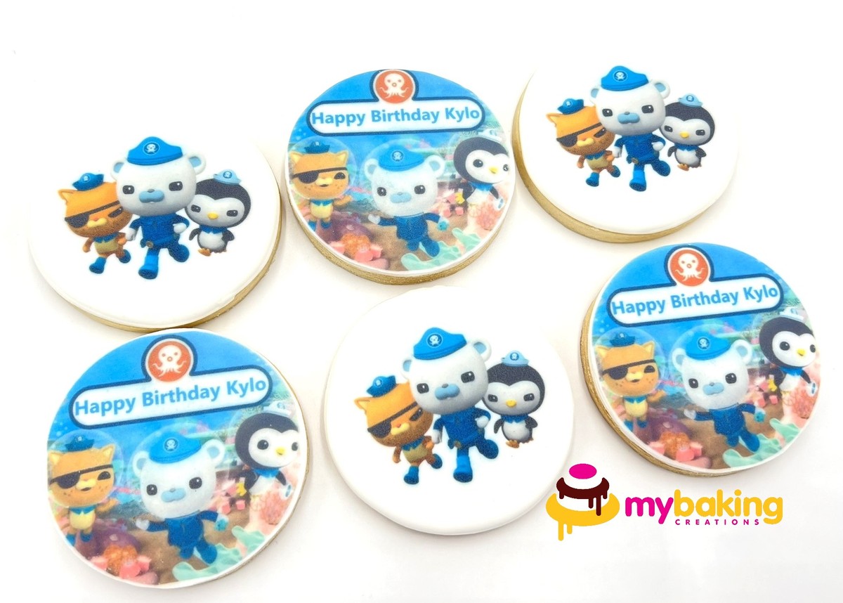 Custom printed Octonauts themed cookies Bay Area bakery